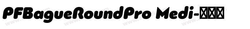 PFBagueRoundPro Medi字体转换